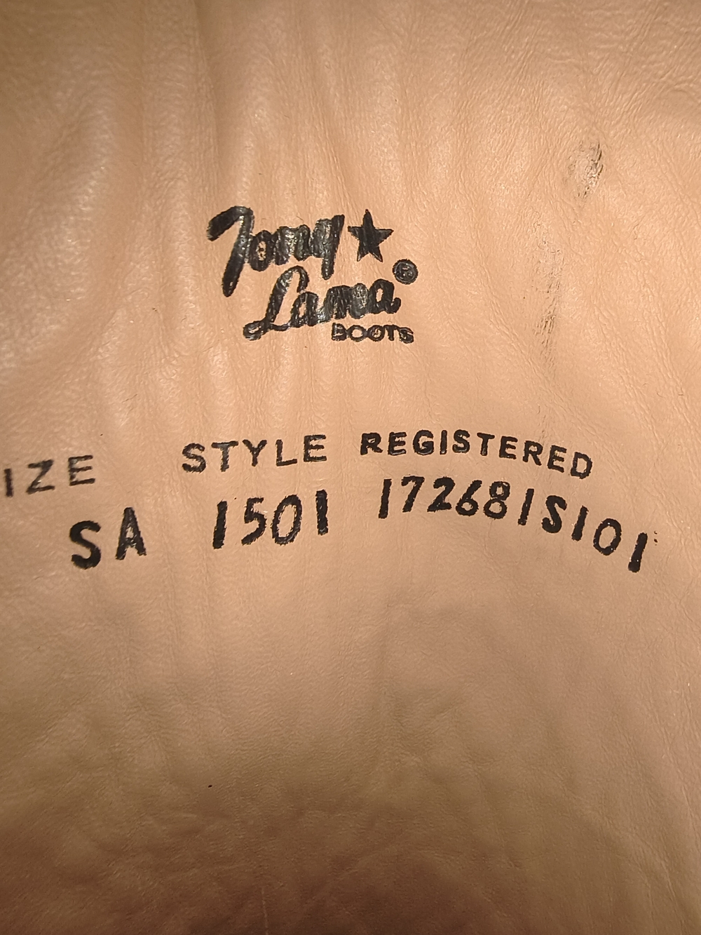 Tony Lama All-Leather Cowboy Boots - New With Tags, 12" Shaft, 9.5B - Picture 6 of 9